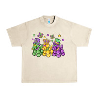 Sandshell mardi gras bead dogs Urban Heavy Tee - MaliasSmallBusiness