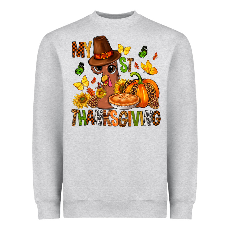 My First Thanksgiving Bbs Heavyweight Sweatshirt by BundleAndBundleShop | Teevron