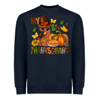 Navy my first thanksgiving bbs Heavyweight Sweatshirt - BundleAndBundleShop