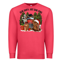 Cardinal dear santa just send cows Premium Sweatshirt - CowGirlArtShop