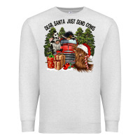 Oatmeal Heather dear santa just send cows Premium Sweatshirt - CowGirlArtShop