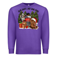 Purple dear santa just send cows Premium Sweatshirt - CowGirlArtShop