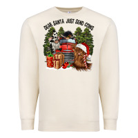 Sandshell dear santa just send cows Premium Sweatshirt - CowGirlArtShop