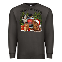 Smoke dear santa just send cows Premium Sweatshirt - CowGirlArtShop