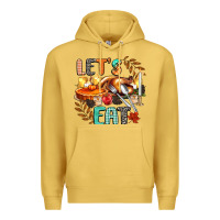Antique Gold lets eat Premium Hoodie - CowGirlArtShop