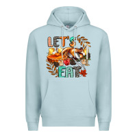 Blue Mist lets eat Premium Hoodie - CowGirlArtShop