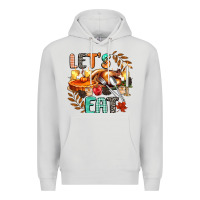 Dove Grey lets eat Premium Hoodie - CowGirlArtShop