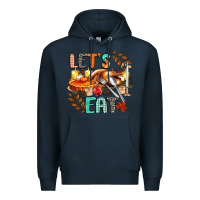 Navy lets eat Premium Hoodie - CowGirlArtShop