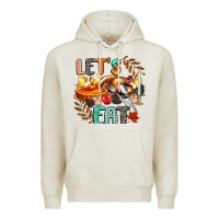 Oatmeal Heather lets eat Premium Hoodie - CowGirlArtShop
