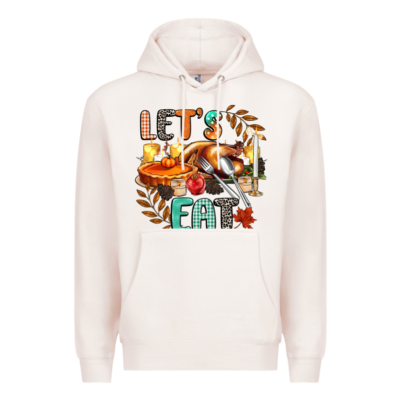 Lets Eat Premium Hoodie by CowGirlArtShop | Teevron