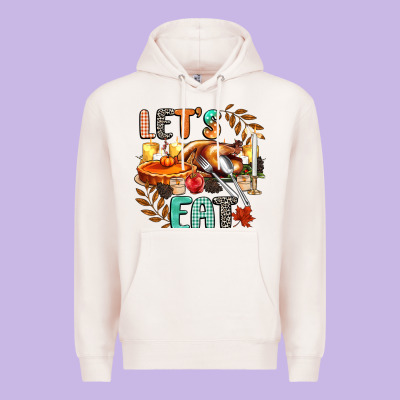Lets Eat Premium Hoodie Designed By Cowgirlartshop