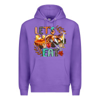 Purple lets eat Premium Hoodie - CowGirlArtShop