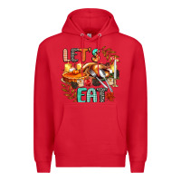 Red lets eat Premium Hoodie - CowGirlArtShop