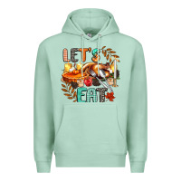 Seafoam lets eat Premium Hoodie - CowGirlArtShop