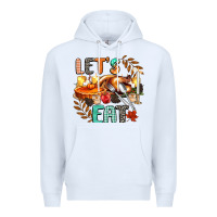 White lets eat Premium Hoodie - CowGirlArtShop