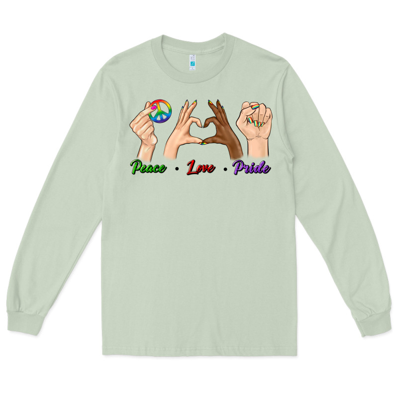 Peace Love Pride Long Sleeve Tee by BundleAndBundleShop | Teevron