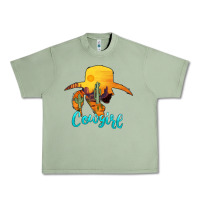 Oil Green cowgirl western Urban Heavy Tee - AdoDesignShop