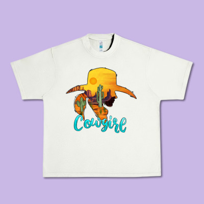 Cowgirl Western Urban Heavy Tee Designed By Adodesignshop