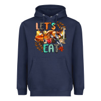 Navy lets eat Heavyweight Hoodie - CowGirlArtShop