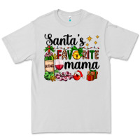 Dove Grey santa's favorite mama Premium Tee - AdoDesignShop