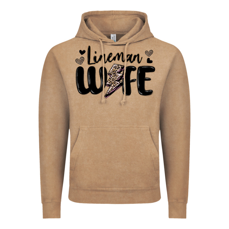 Lineman Wife Vintage Hoodie by MaliasSmallBusiness | Teevron