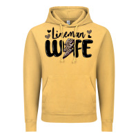 Vintage Mustard lineman wife Vintage Hoodie - MaliasSmallBusiness