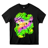 Black star halloween patch Heavy Core Tee - BundleAndBundleShop