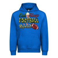 Cobalt eat sleep football repeat Urban Hoodie - BundleAndBundleShop