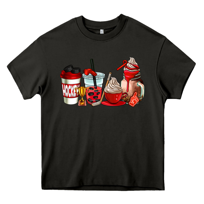 Hockey Coffee Cups Heavy Core Tee by AdoDesignShop | Teevron