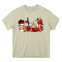 Mossy hockey coffee cups Heavy Core Tee - AdoDesignShop
