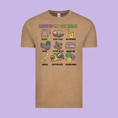 Laissez Les Bons Temps Rouler Vintage Tee Designed By Maliassmallbusiness