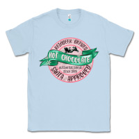 Dusty Blue reindeer brewed santa approved pink Classic Tee - MaliasSmallBusiness
