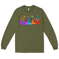 Army Green Western Queer LGBTQ+ Long Sleeve Tee - BundleAndBundleShop