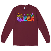 Burgundy Western Queer LGBTQ+ Long Sleeve Tee - BundleAndBundleShop