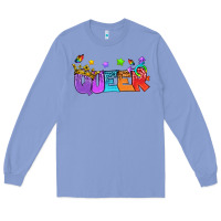Colony Blue Western Queer LGBTQ+ Long Sleeve Tee - BundleAndBundleShop