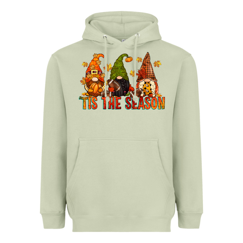 Tis The Season Gnomes Heavyweight Hoodie by CowGirlArtShop | Teevron