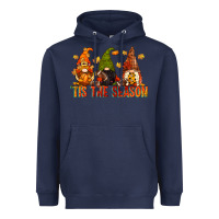 Navy tis the season gnomes Heavyweight Hoodie - CowGirlArtShop