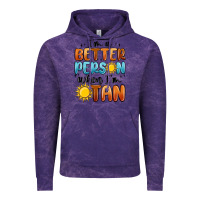 Cloud Purple im better person when im tan Vintage Hoodie - MaliasSmallBusiness