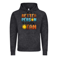 Vintage Black im better person when im tan Vintage Hoodie - MaliasSmallBusiness