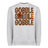 Heather Grey western gobble with turkey bbs Heavyweight Sweatshirt - BundleAndBundleShop
