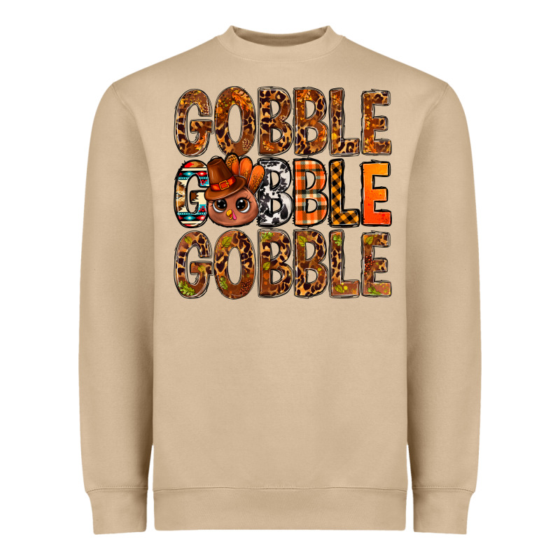 Western Gobble With Turkey Bbs Heavyweight Sweatshirt by BundleAndBundleShop | Teevron