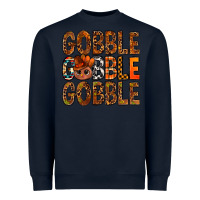 Navy western gobble with turkey bbs Heavyweight Sweatshirt - BundleAndBundleShop