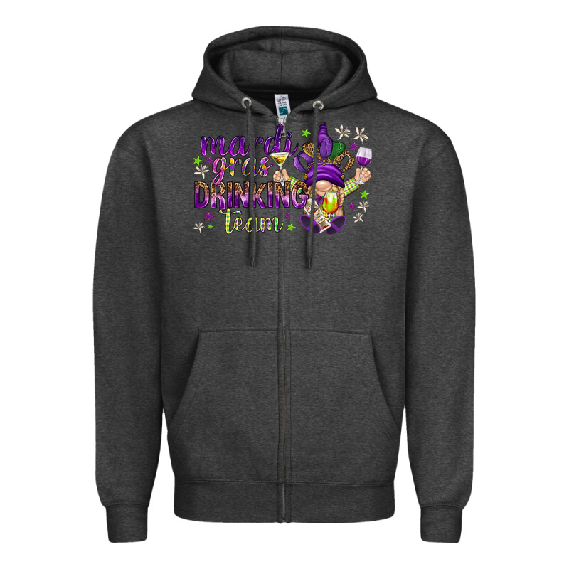 Mardi Gras Day Nurse Zipper Hoodie by NancyCooperArtShop | Teevron