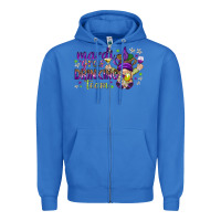 True Royal Mardi Gras Day Nurse Zipper Hoodie - NancyCooperArtShop