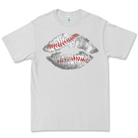 Dove Grey baseball lips Premium Tee - AdoDesignShop