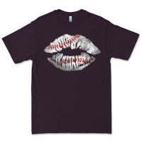 Plum baseball lips Premium Tee - AdoDesignShop