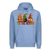 Colony Blue tis the season gnomes Premium Hoodie - CowGirlArtShop