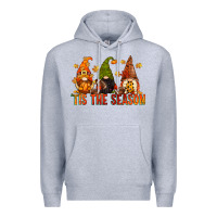 Heather Grey tis the season gnomes Premium Hoodie - CowGirlArtShop