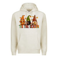 Oatmeal Heather tis the season gnomes Premium Hoodie - CowGirlArtShop