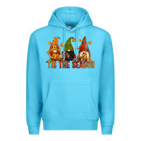 Ocean Blue tis the season gnomes Premium Hoodie - CowGirlArtShop